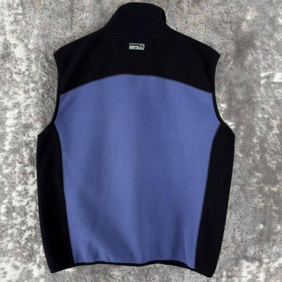 10,000 FT Above Sea Level Size L Fleece Full Zip Sleeveless 2 Tone Jacket Pocket - Picture 4 of 8